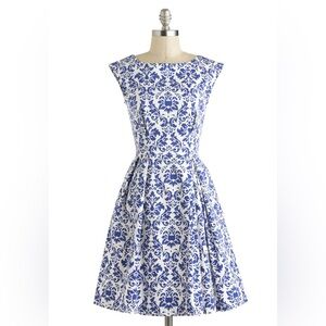 Be Outside Dress in Delft -from ModCloth
